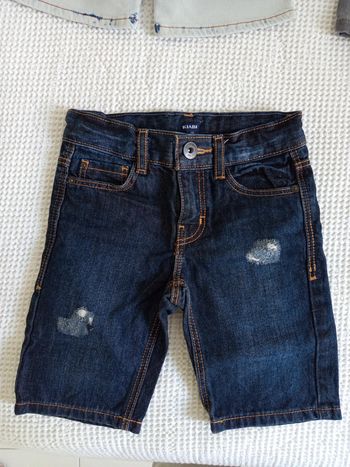 Short en jean foncé 5 ans
