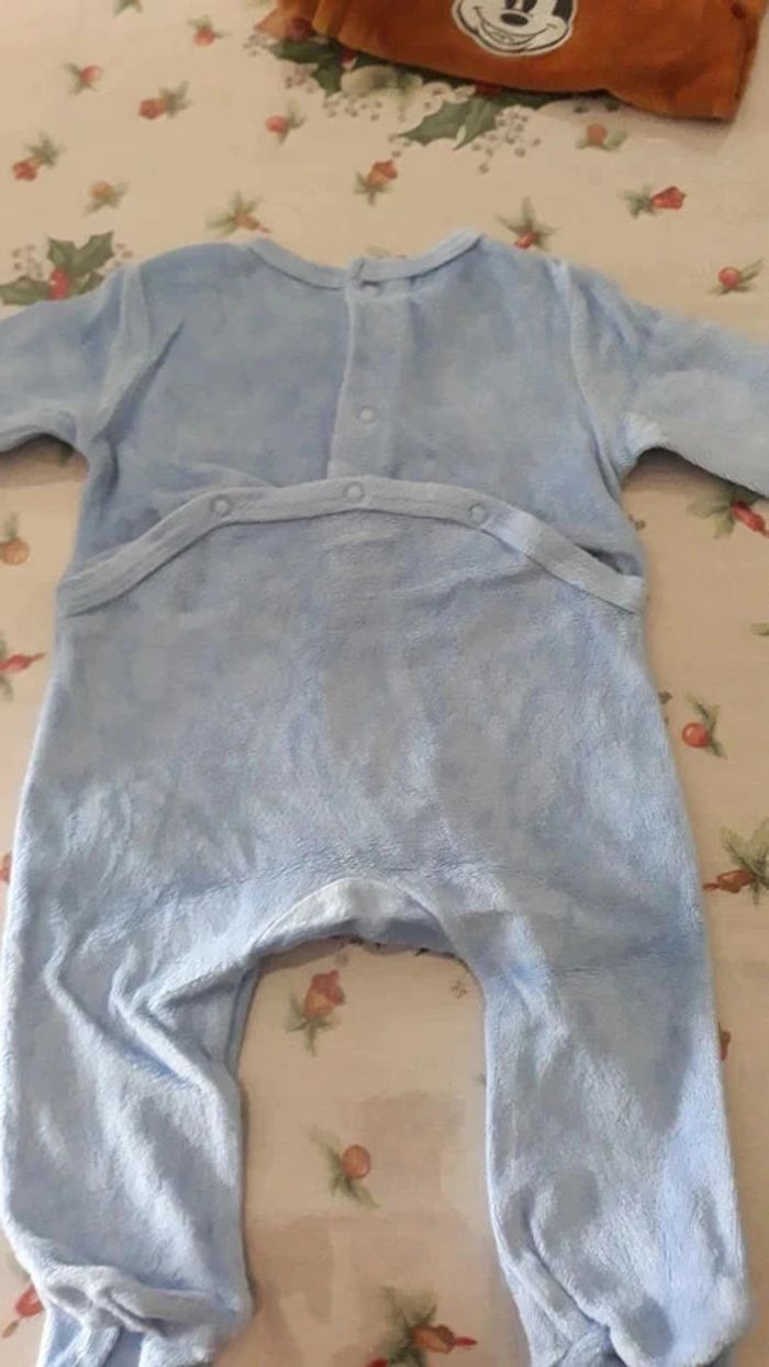 Lot de 3 pyjamas velours taille 3 mois - photo numéro 6