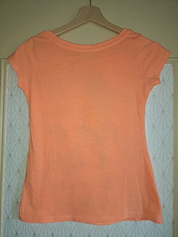 T-shirt femme orange corail Friday S tbe agréable - photo numéro 3