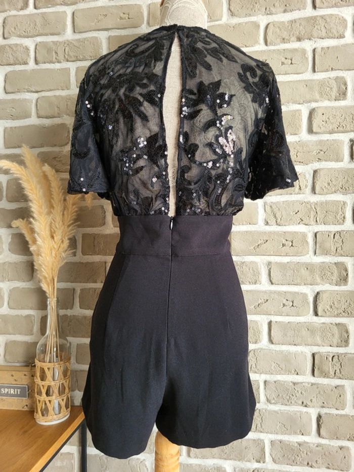 Magnifique combishort noire à sequins Etam - Neuve - photo numéro 12