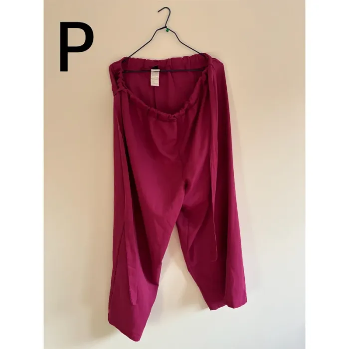 Pantalon large Shein Curve 2XL – rose framboise – fluide et confortable