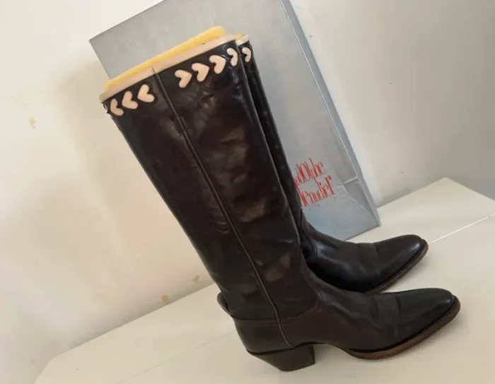 Rodolph menudier bottines bottes santiags en cuir pointure 38 - photo numéro 10
