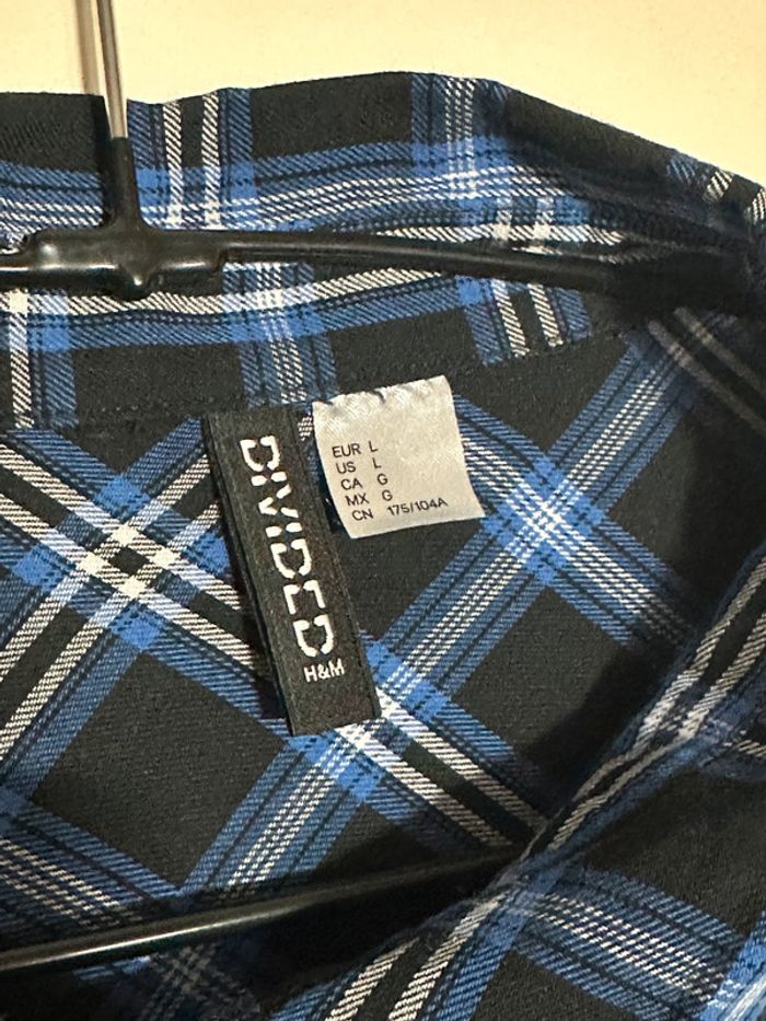 H&M - Divided - Chemise bleu et noir - photo numéro 4