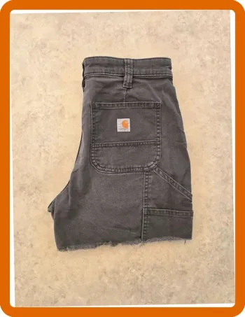 Short Carhartt original fit 32/4 gris femme women SHO087