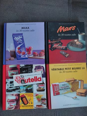 Lot de 4 livres de cuisine