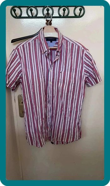Chemise rose rayures