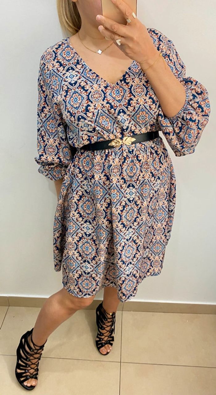 Jolie Robe Imprimée Col V Taille XL - photo numéro 4