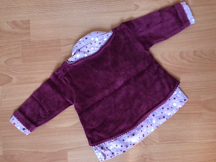 Joli haut ML 2 en 1 rose et prune Grain De Blé T. 6 mois TBE - photo numéro 2