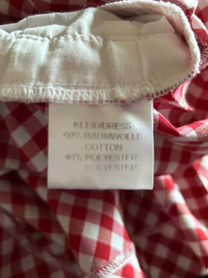 🍒Jolie robe traditionnelle autrichienne cottagecore dirndl red gingham austrian dress🍒 - photo numéro 13