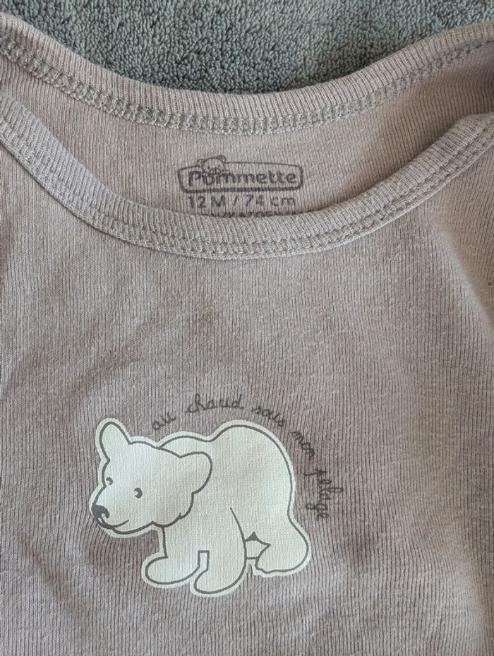 Pyjama léger, sans pied - Pommette - 12 mois - photo numéro 2