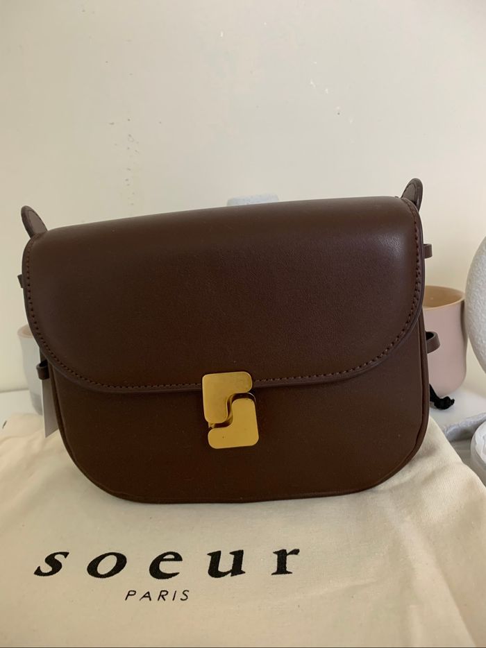 Sac Sœur Bellissima – Cuir marron – Neuf avec étiquette - photo numéro 3