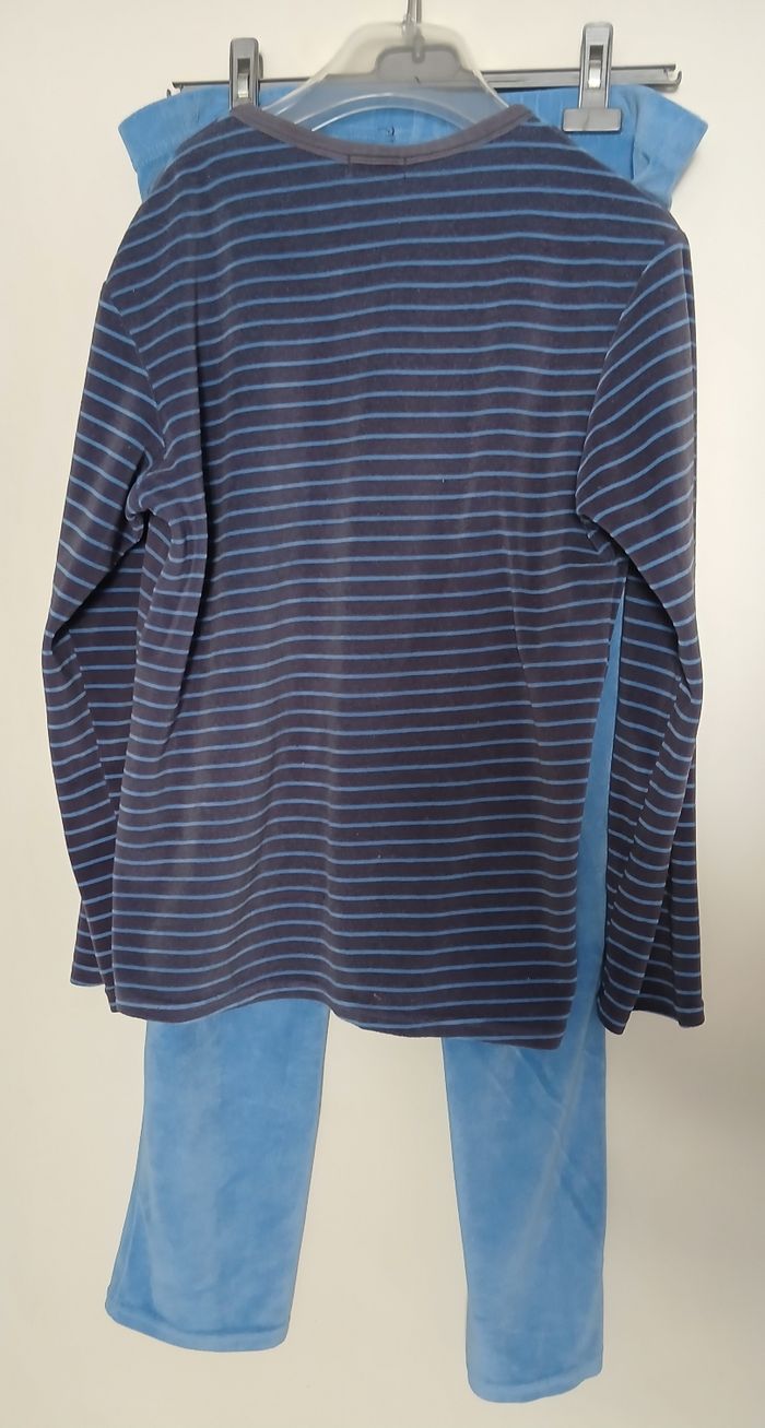 Pyjama en velours bleu 16 ans - photo numéro 3