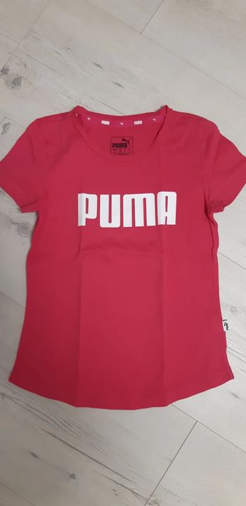 T-shirt fille Puma rose 8 ans