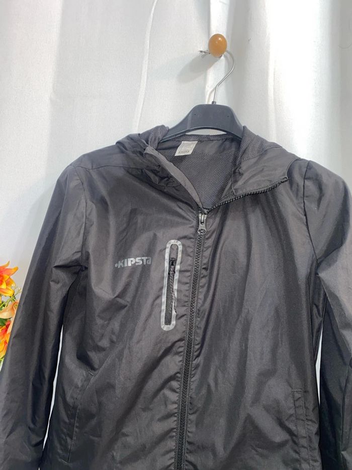Veste imperméable / kway noir Kipsta 10 ans - n17m - photo numéro 2