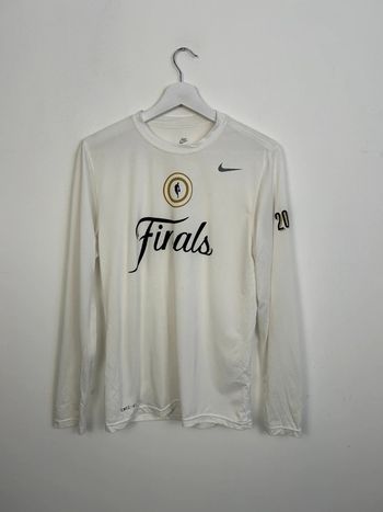 Maillot Longues Manches Homme Nike Dri-FIT Finals Blanc S | Très Bon État  | TN120