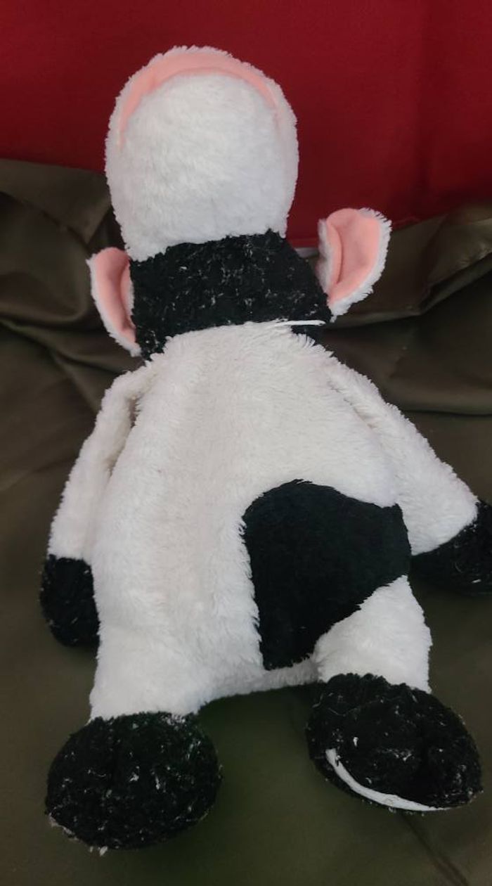 doudou vache noir et blanc lazy daisy peluche anna club plush - photo numéro 5