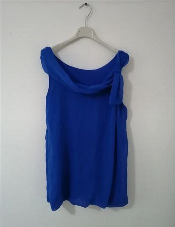 Blouse mousseline sans manche