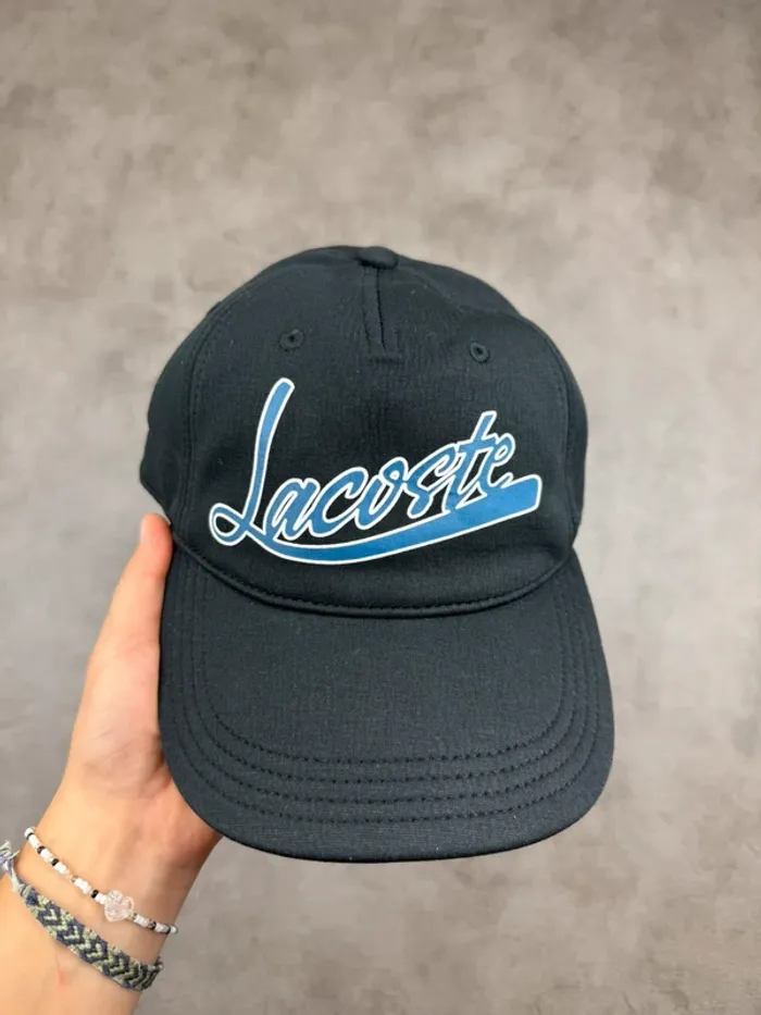 Casquette Lacoste Noir Neuve - photo numéro 2