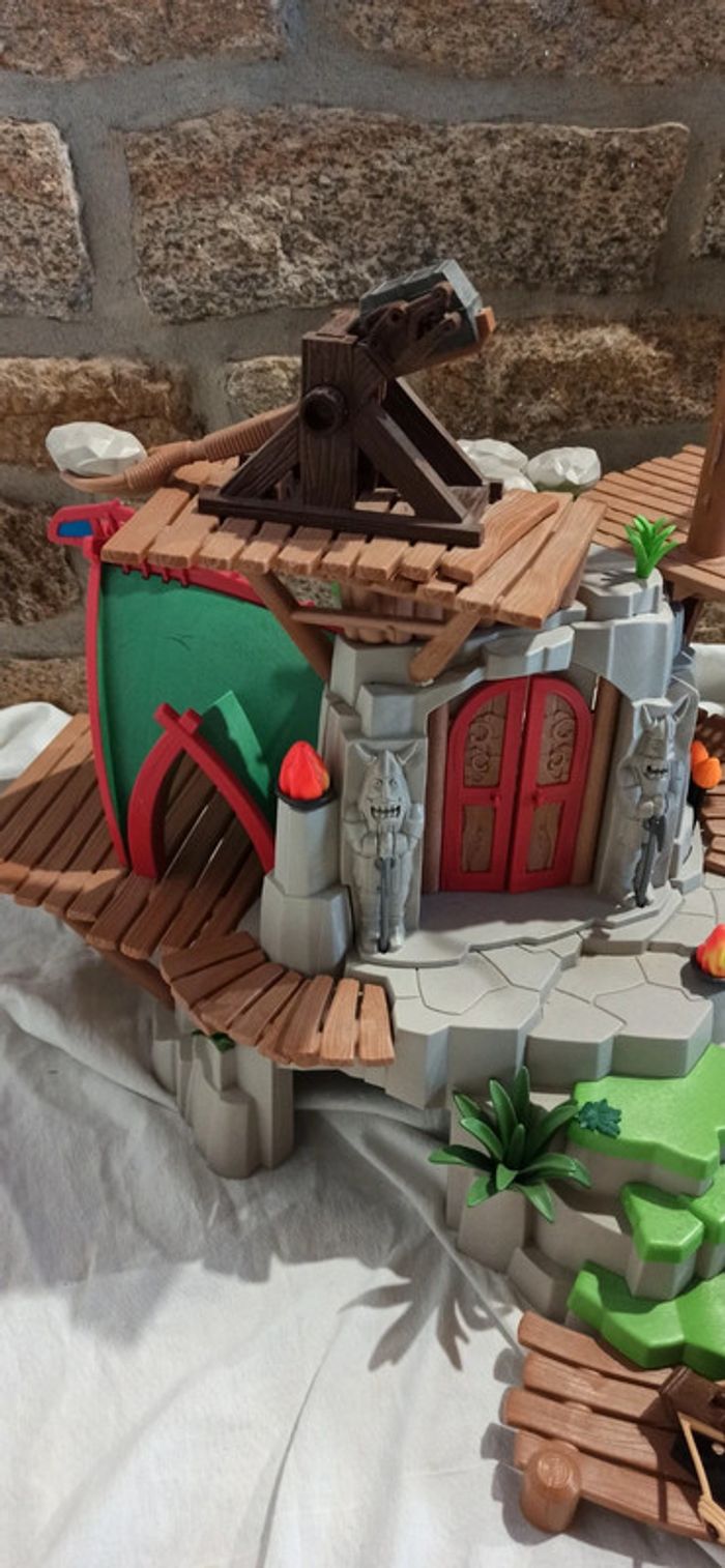 Rocher ile viking de beurk avec armes playmobil - photo numéro 4