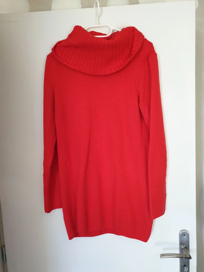 Pull long rouge