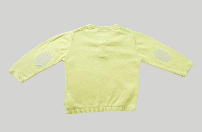 Pull monstre tricot vert gris Obaïbi 18 mois 81 cm garçon - photo numéro 4