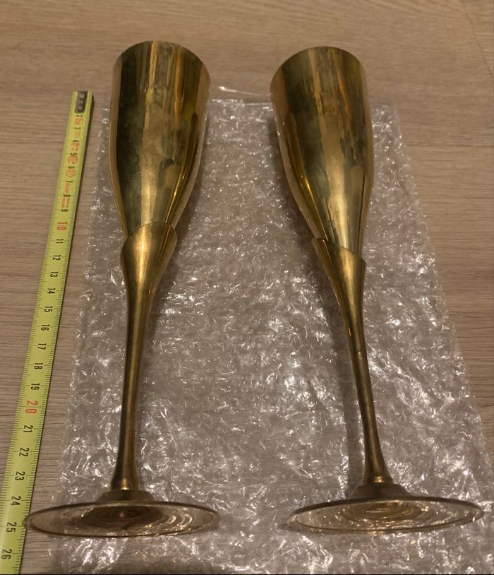 Coupe de mariage ou de baptême /communion en laiton dévisable - photo numéro 5