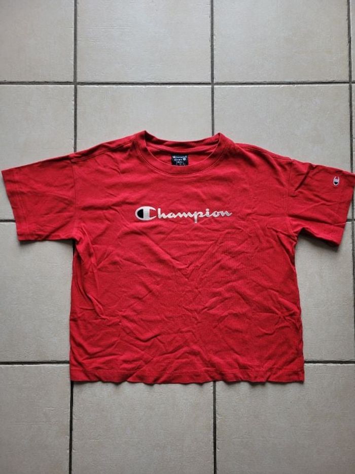 Tee-shirt manche courte rouge Champion