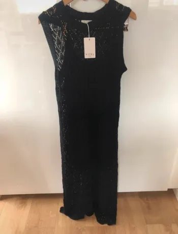 Robe d’été longue crocher noir