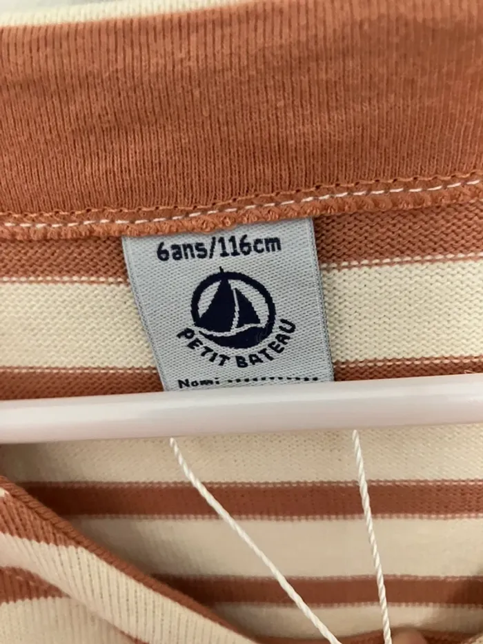 Robe manches longues mi-saison/hiver mi-matière Petit Bateau 6 ans NEUVE - photo numéro 4