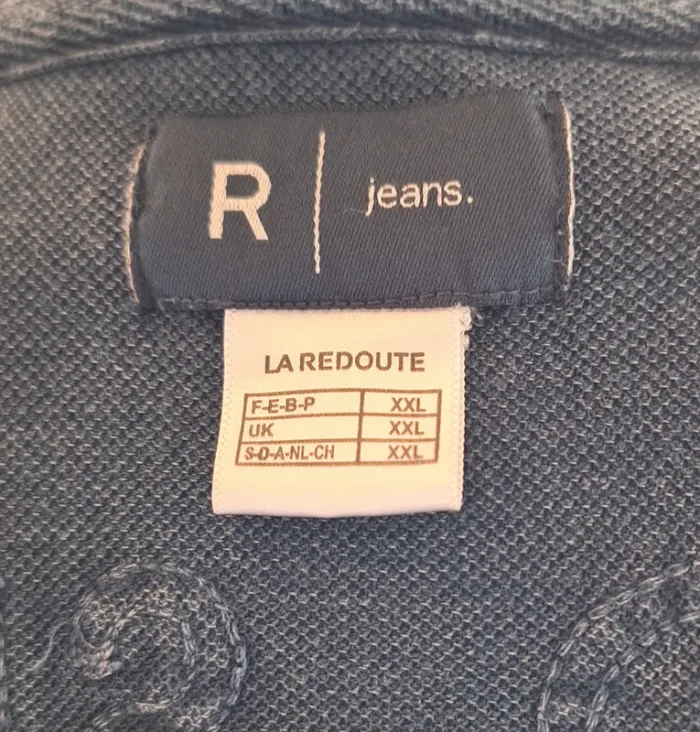 Polo homme bleu jean La Redoute - photo numéro 7