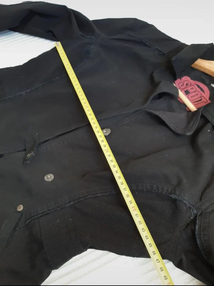 Veste en jean noire T40 - photo numéro 10