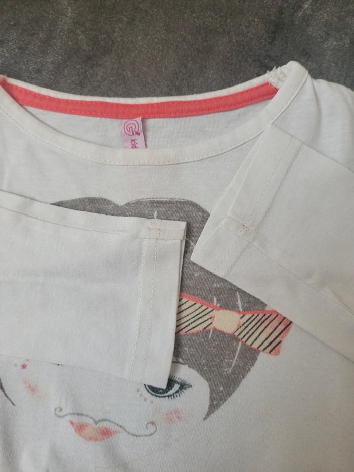 Lot 11 t-shirts manches longues fille 5 ans très bon état - photo numéro 14