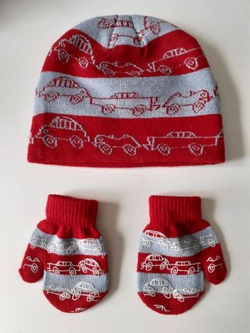 Bonnet + moufles garçon