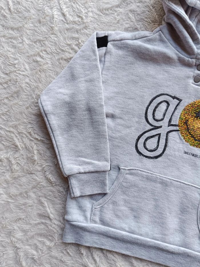 Sweat à capuche sequins Garçon 3 ans go Smiley - photo numéro 3