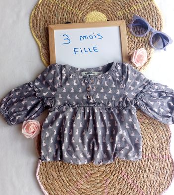 Blouse fille 👧 3 mois