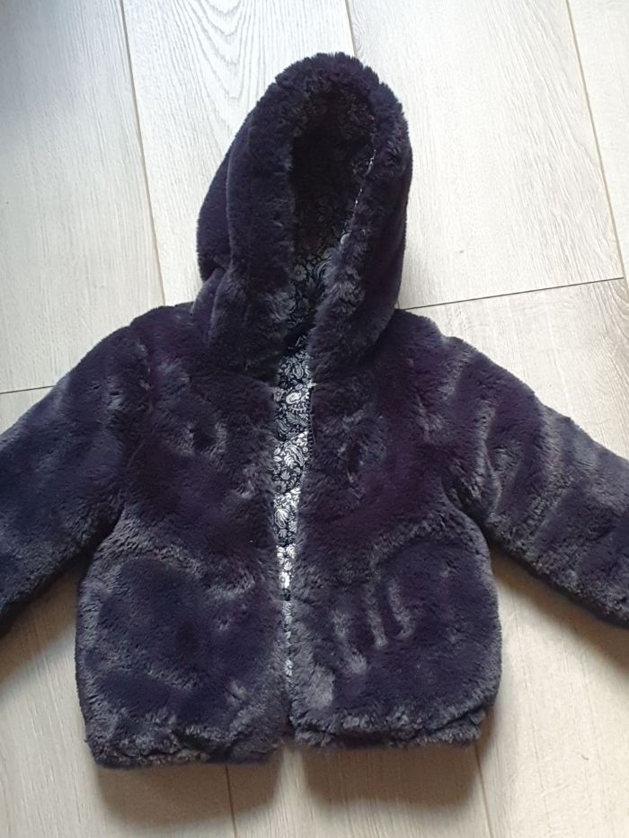 Manteau réversible fille 18-24 mois (86)
