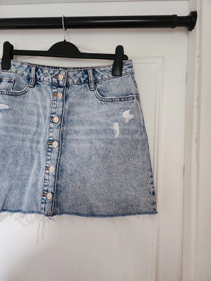 Mini jupe jeans Zara - photo numéro 3
