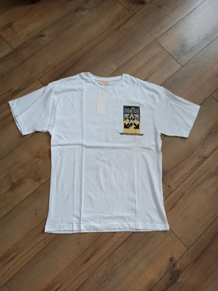 Tee shirt blanc homme L - photo numéro 2
