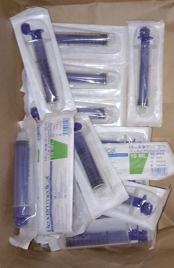 Lot de 15 seringues ENFit 10 ml Neuves & stériles
