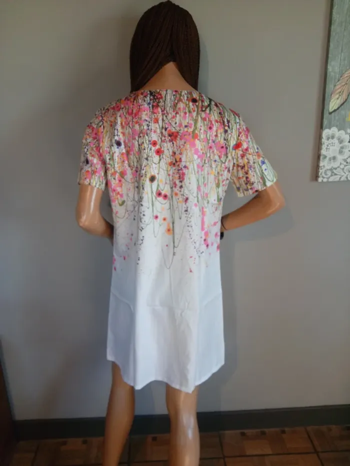 Robe d'été Shein (neuf, blanc), M / 38 / 10 - photo numéro 4
