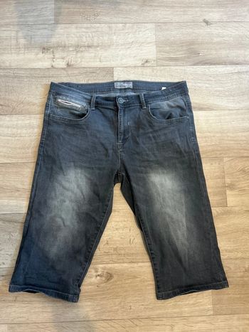Short en jean long gris foncé 36
