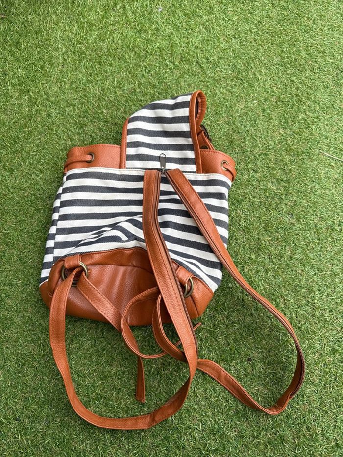 Mini sac à dos marinière - photo numéro 2