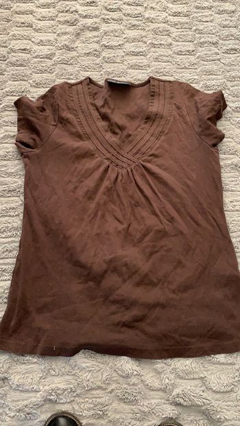 Tee shirt marron Kiabi taille 46/48