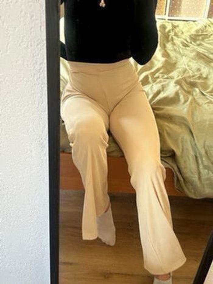 Pantalon évasé beige pimkie - photo numéro 5