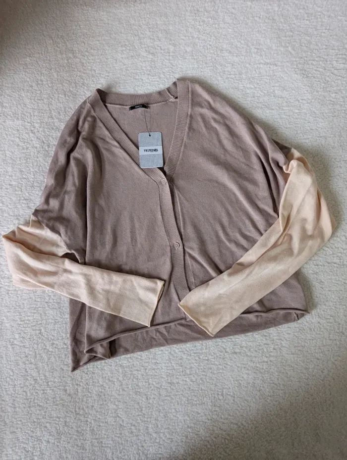 🤎 Gilet bicolore Tezenis – M - photo numéro 2
