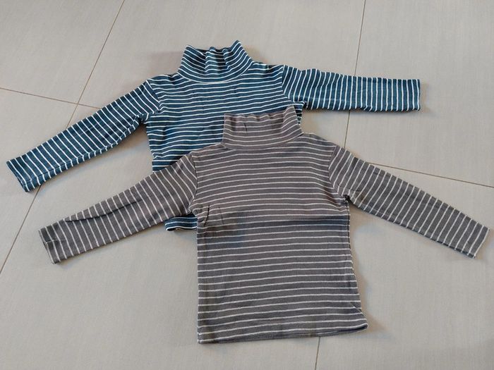 Lot de 2 sous-pulls à col roulé