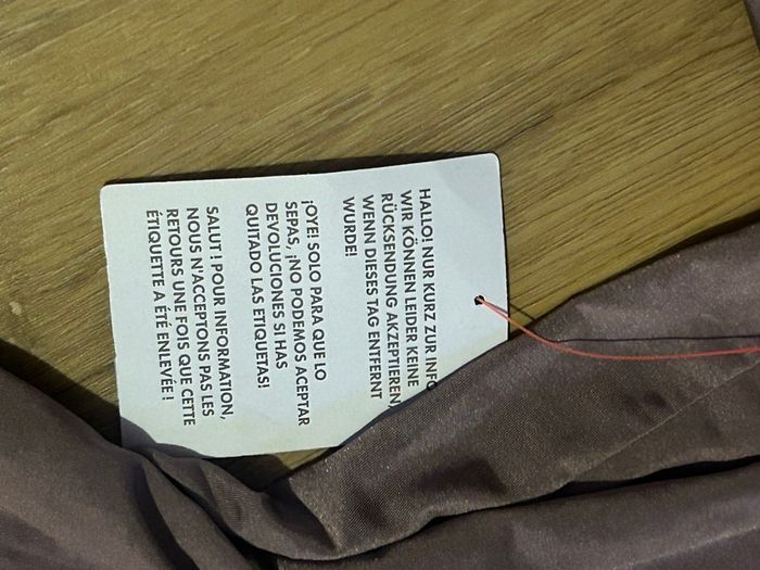 Top manche longue croisé couleur Lila avec étiquette taille S - photo numéro 3