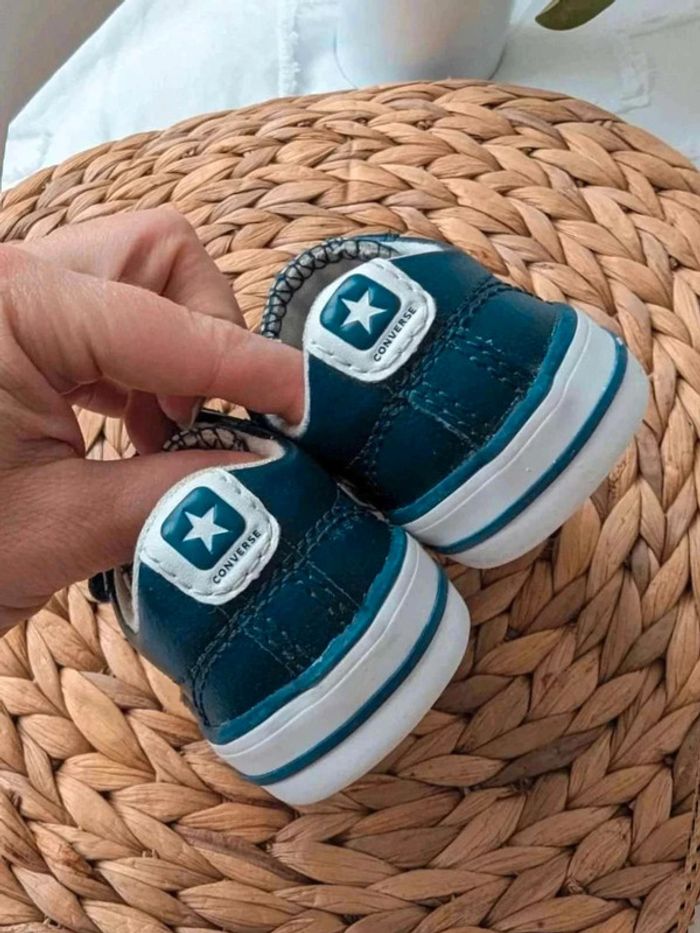 Basket scratch Converse basses cuir 20 - photo numéro 4