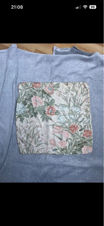 Housse de coussin 43 x 43 cm imprimé fleur