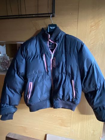 Doudoune courte Rivaldi noire/rose taille XL